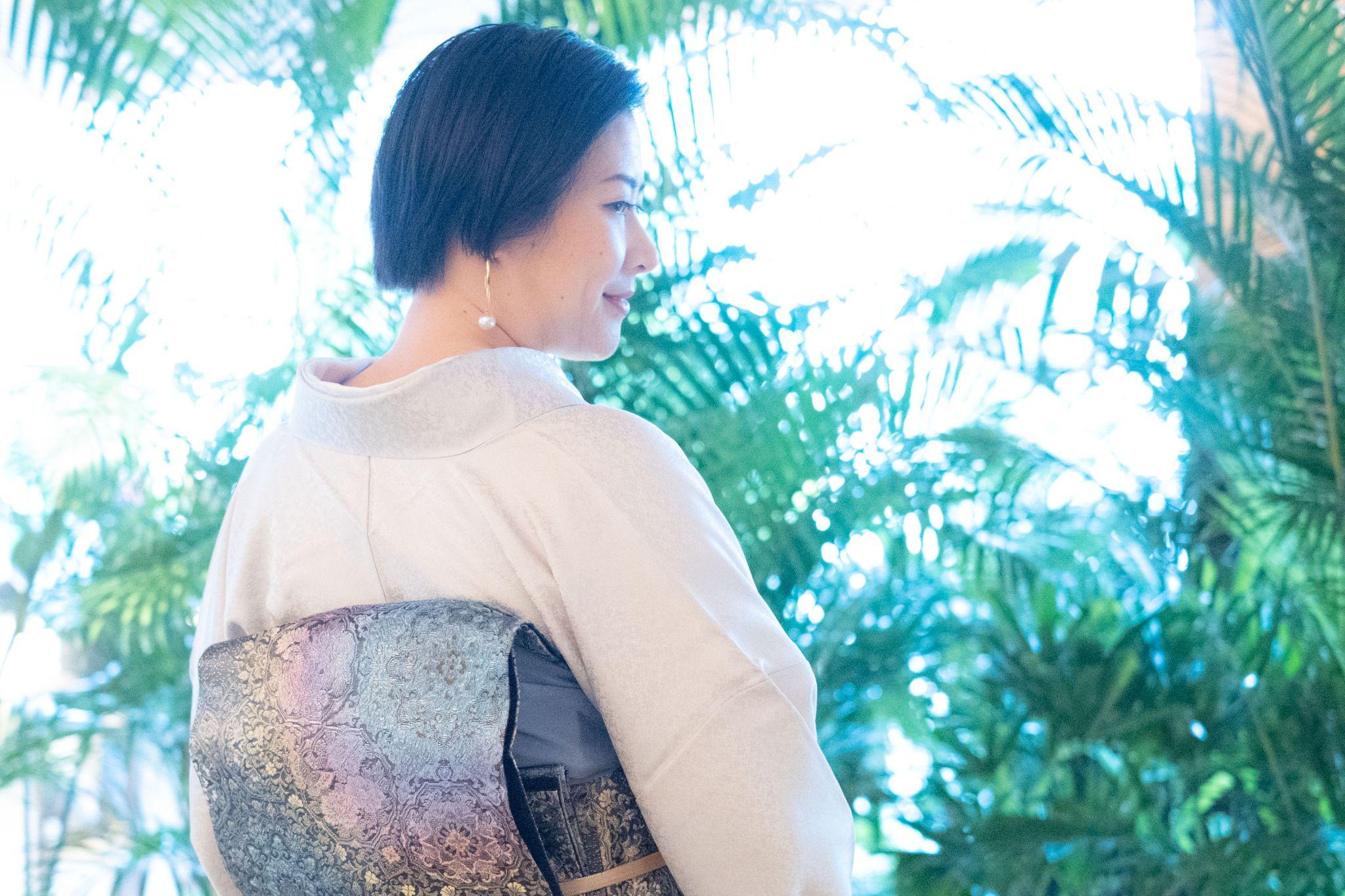 着物のためにショートヘアに。