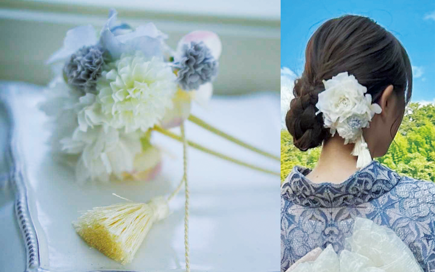 お花アレンジの会「イロドリ・花かんざしづくり」