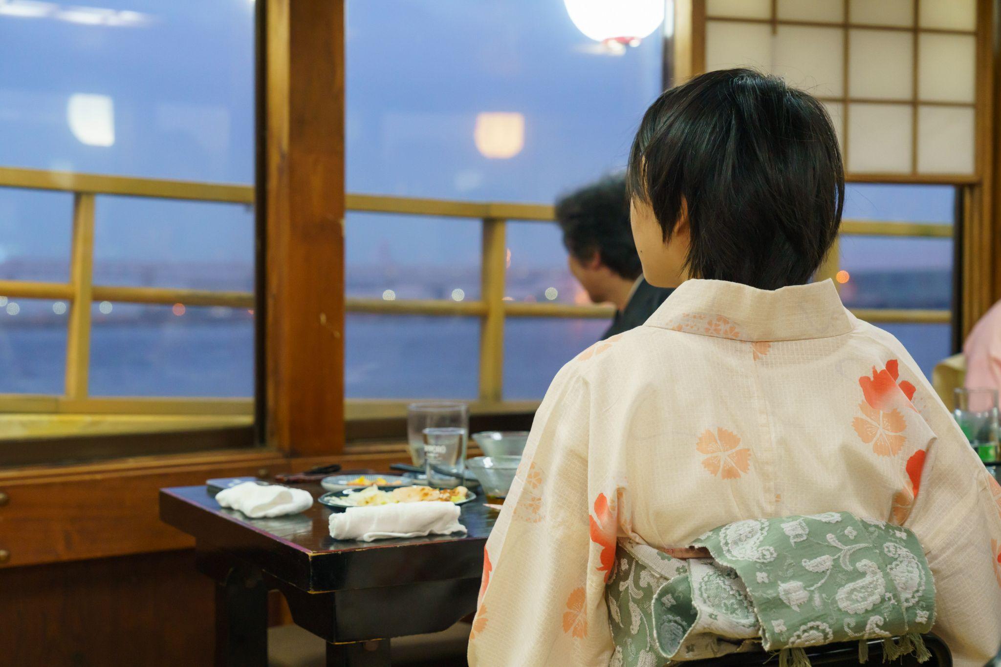 屋形船から見る夜景