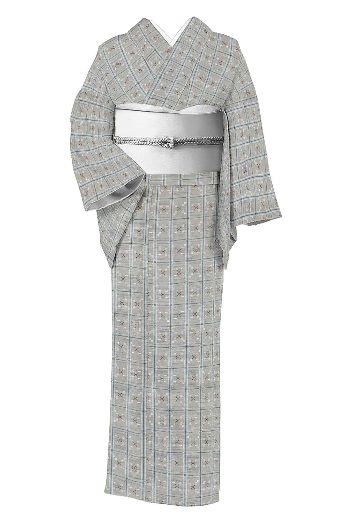 ☆良品 お洒落な 紬（正絹）仕立上り＜TT1032＞☆