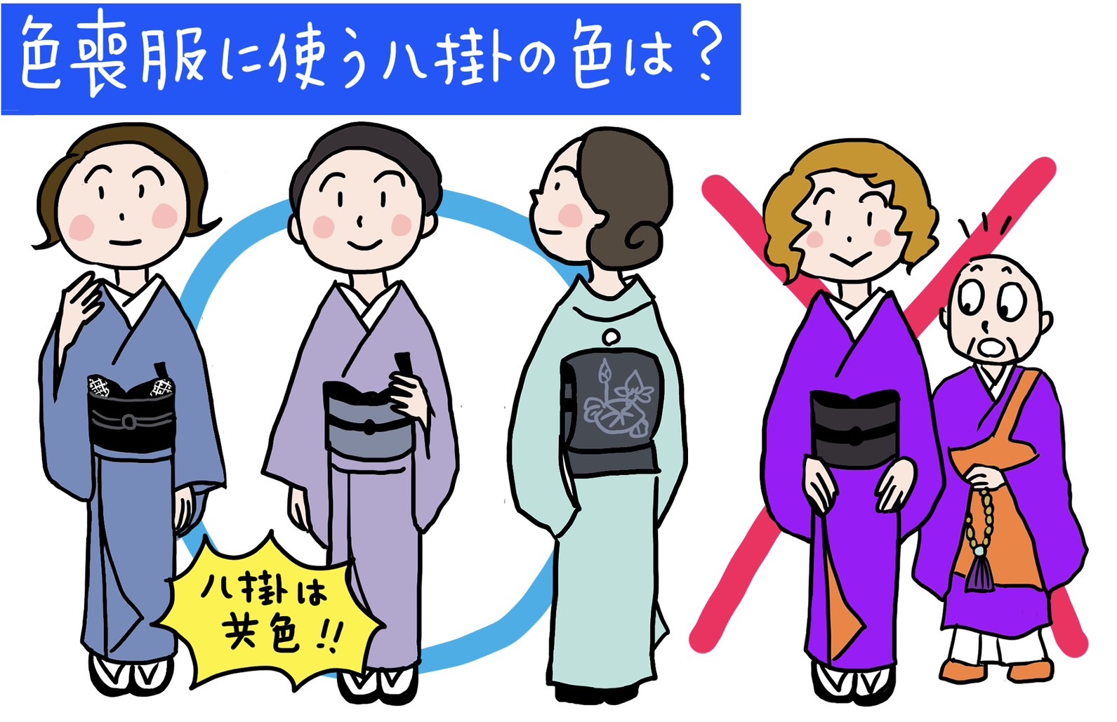 【Q26】色喪服の八掛の色について教えてほしいです 「いまさんの着物お悩み相談室」