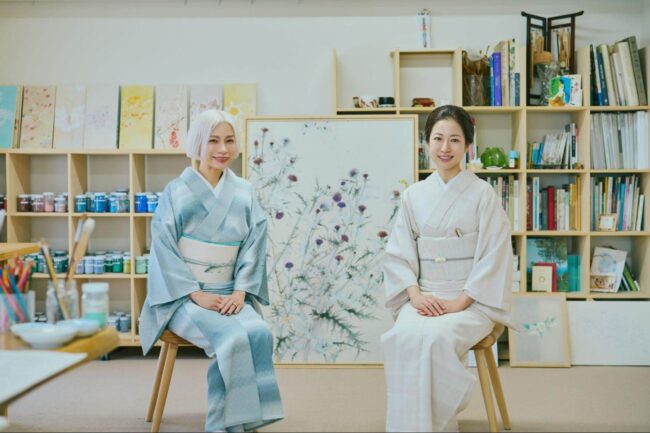 憧れの花に「私」を描く。【日本画家 定家亜由子さん】(後編)「着物ひろこが会いに行く!憧れのキモノビト」vol.6