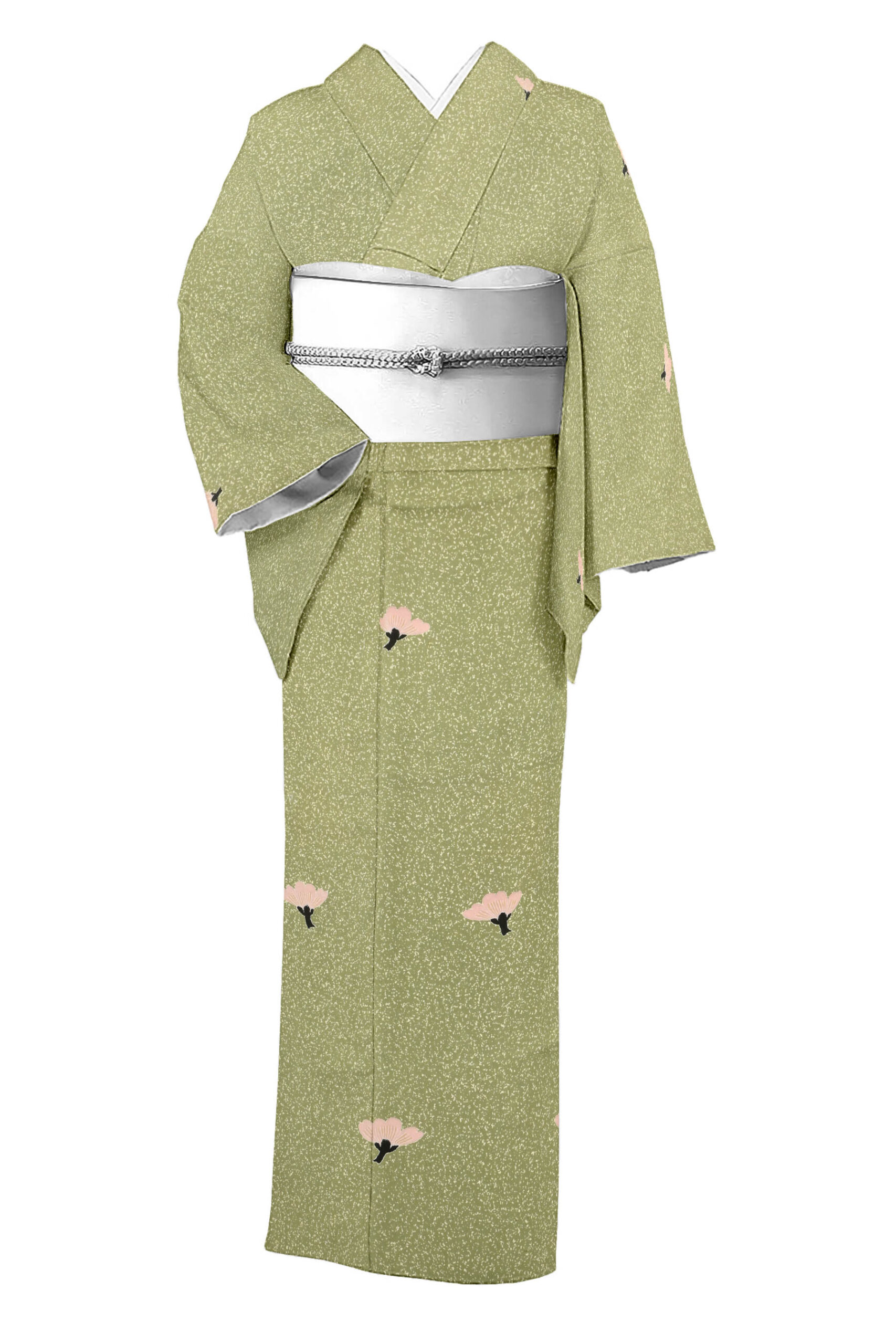 【国宝 故:森口華弘】 本手描蒔糊友禅「梅舞」 中古美品