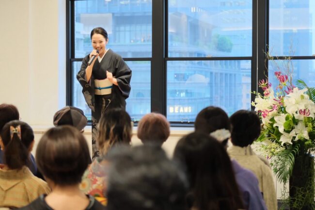 『魅せる立ち姿の秘訣!』 日本最大級きもの展示会2025@東京丸の内KITTE 「Magnificent KIMONO!」vol.14