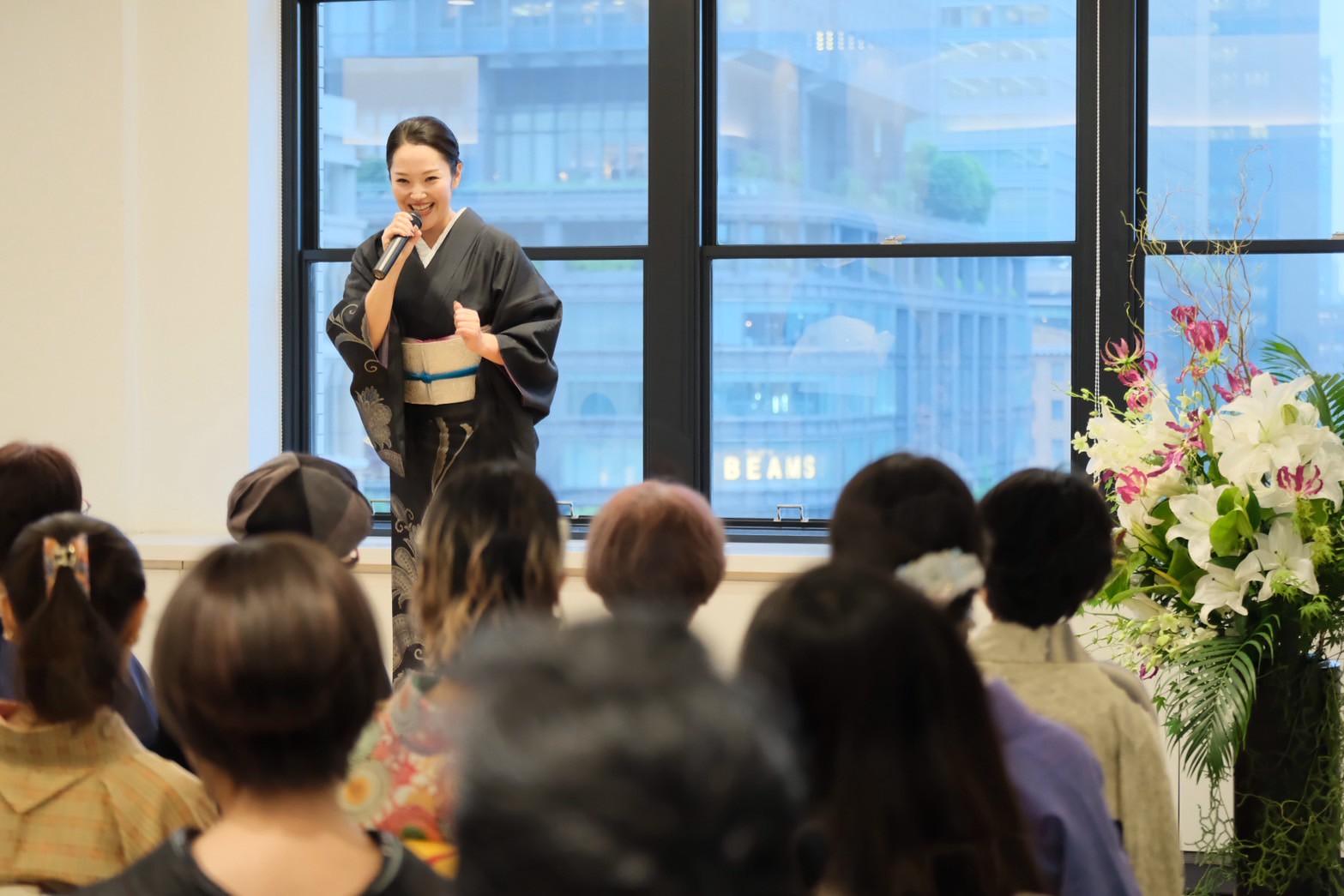 『魅せる立ち姿の秘訣!』 日本最大級きもの展示会2025@東京丸の内KITTE 「Magnificent KIMONO!」vol.14