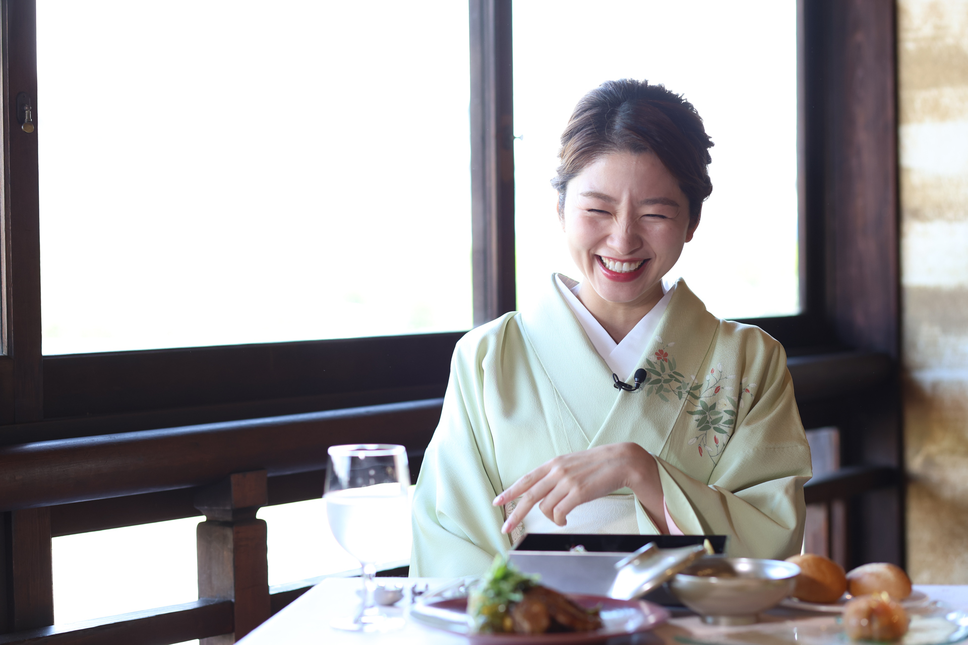 お食事の前にとってもいい笑顔
