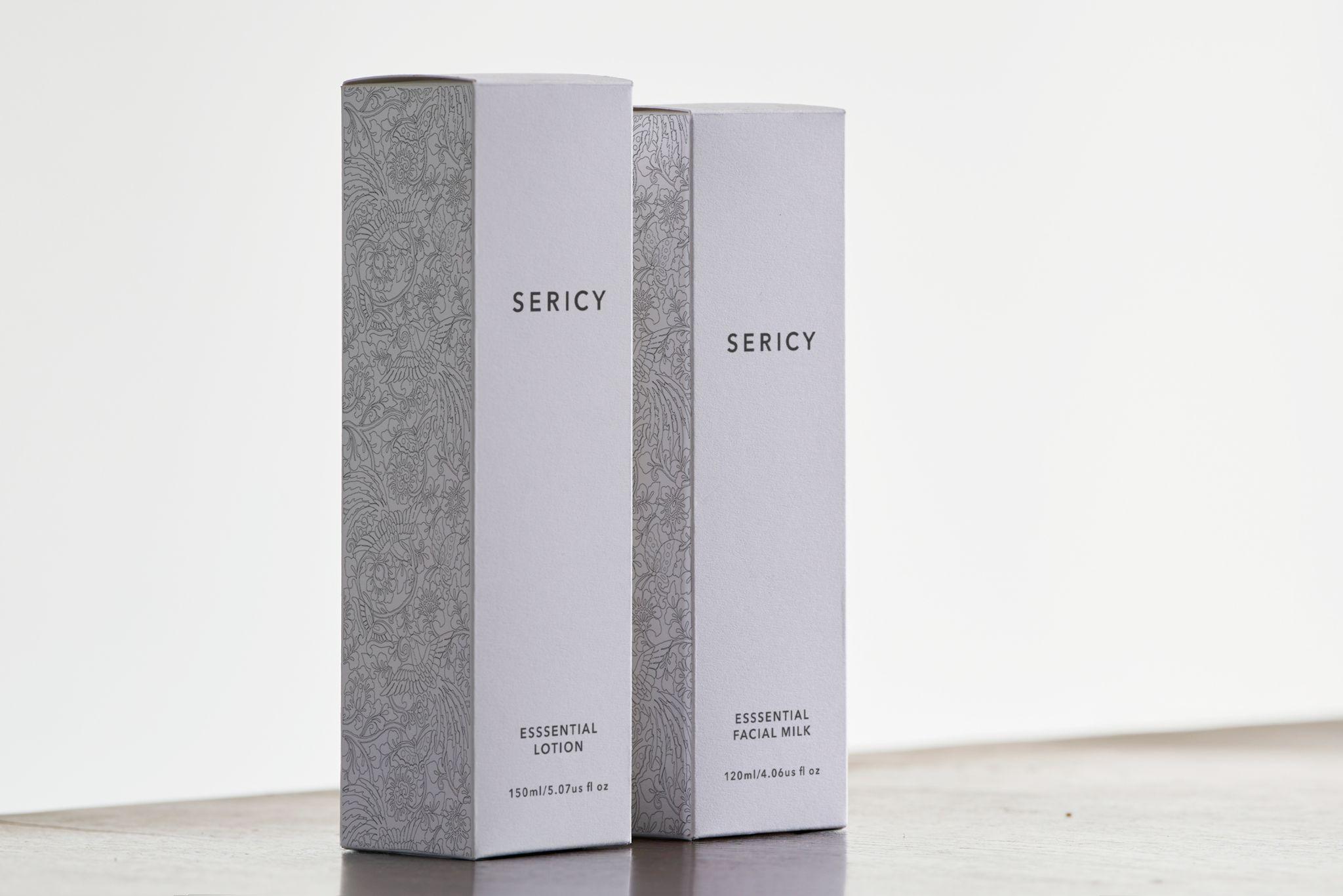 スキンケアブランド『Sericy』のパッケージ