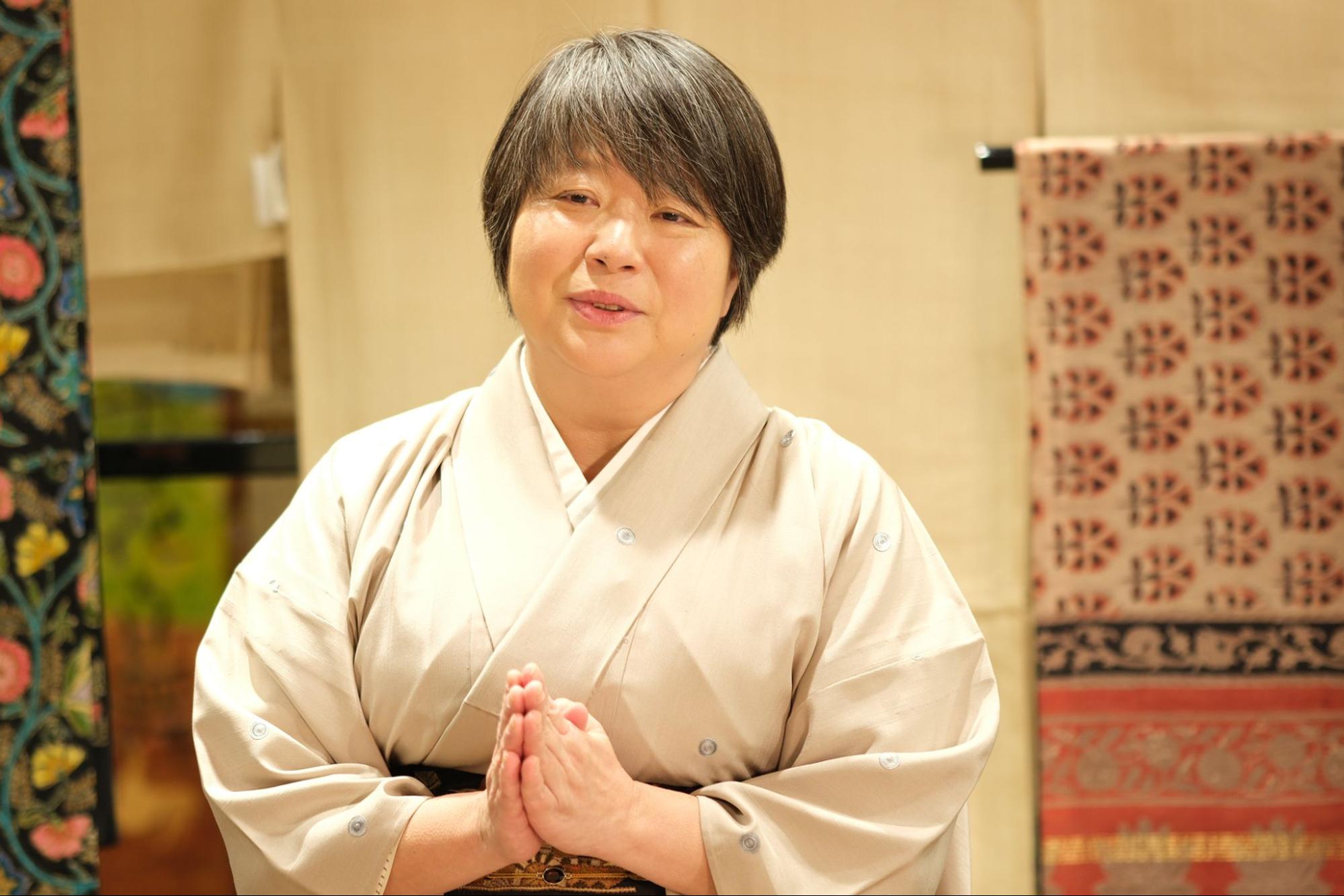 一竹先生との思い出を語る千尋さん