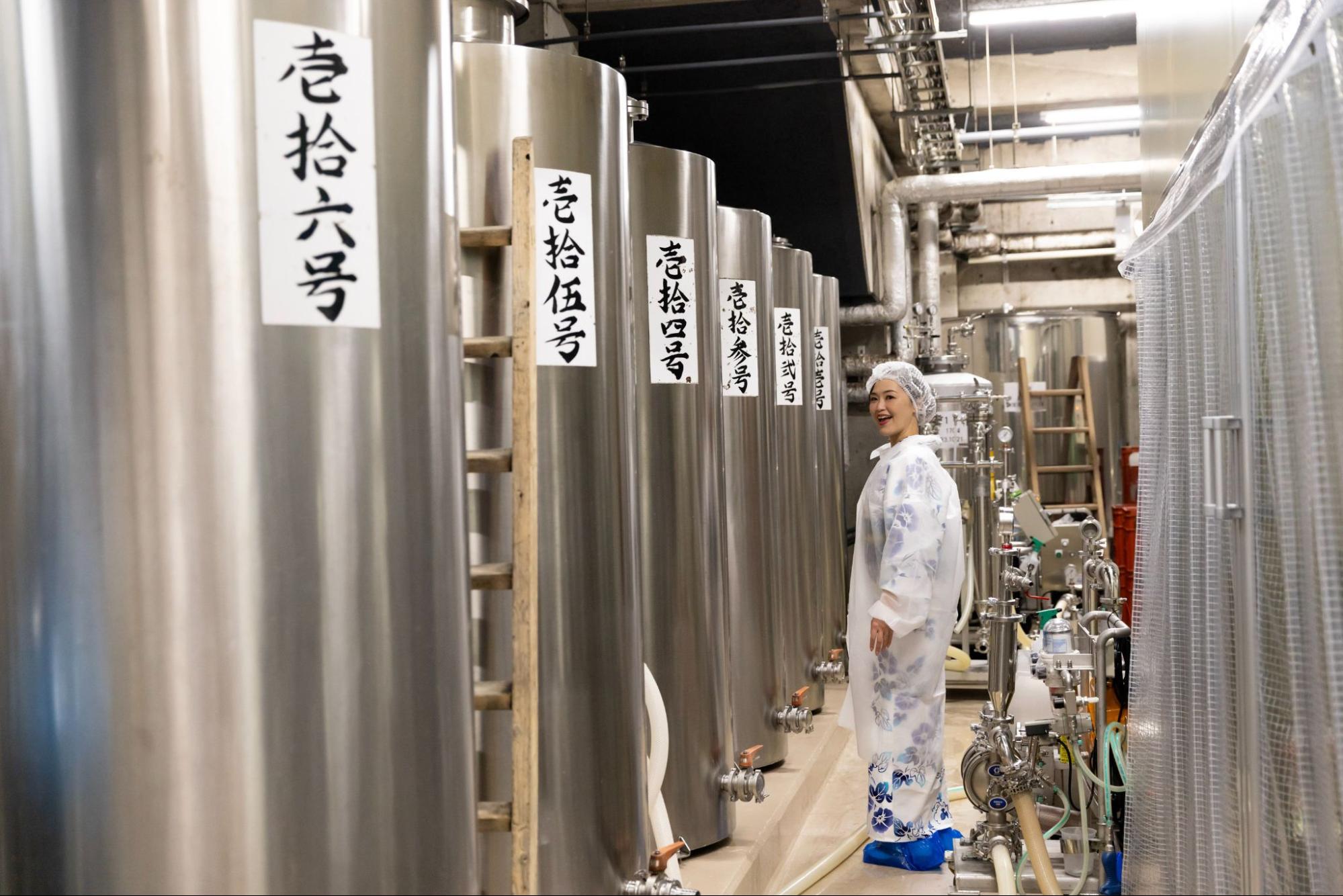 蔵内に併設されているタンク