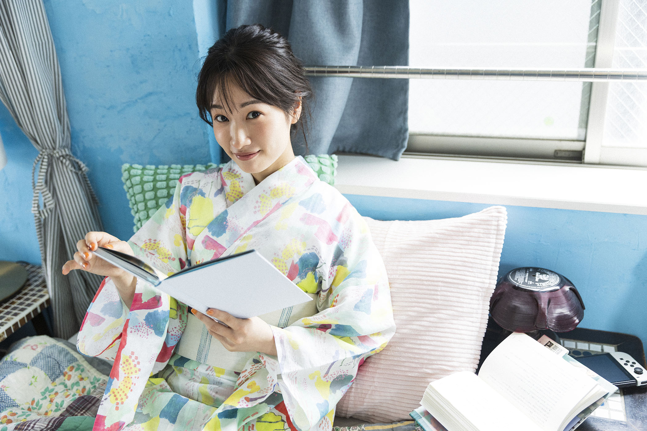 藤間爽子がまとう、日常を彩る浴衣44