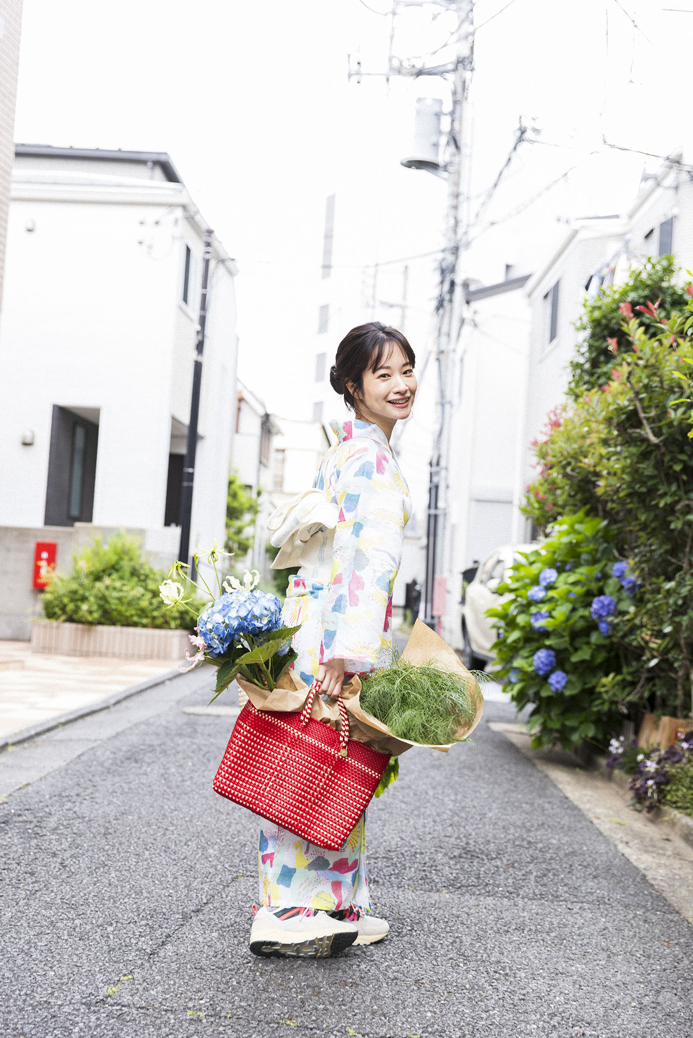 藤間爽子がまとう、日常を彩る浴衣77