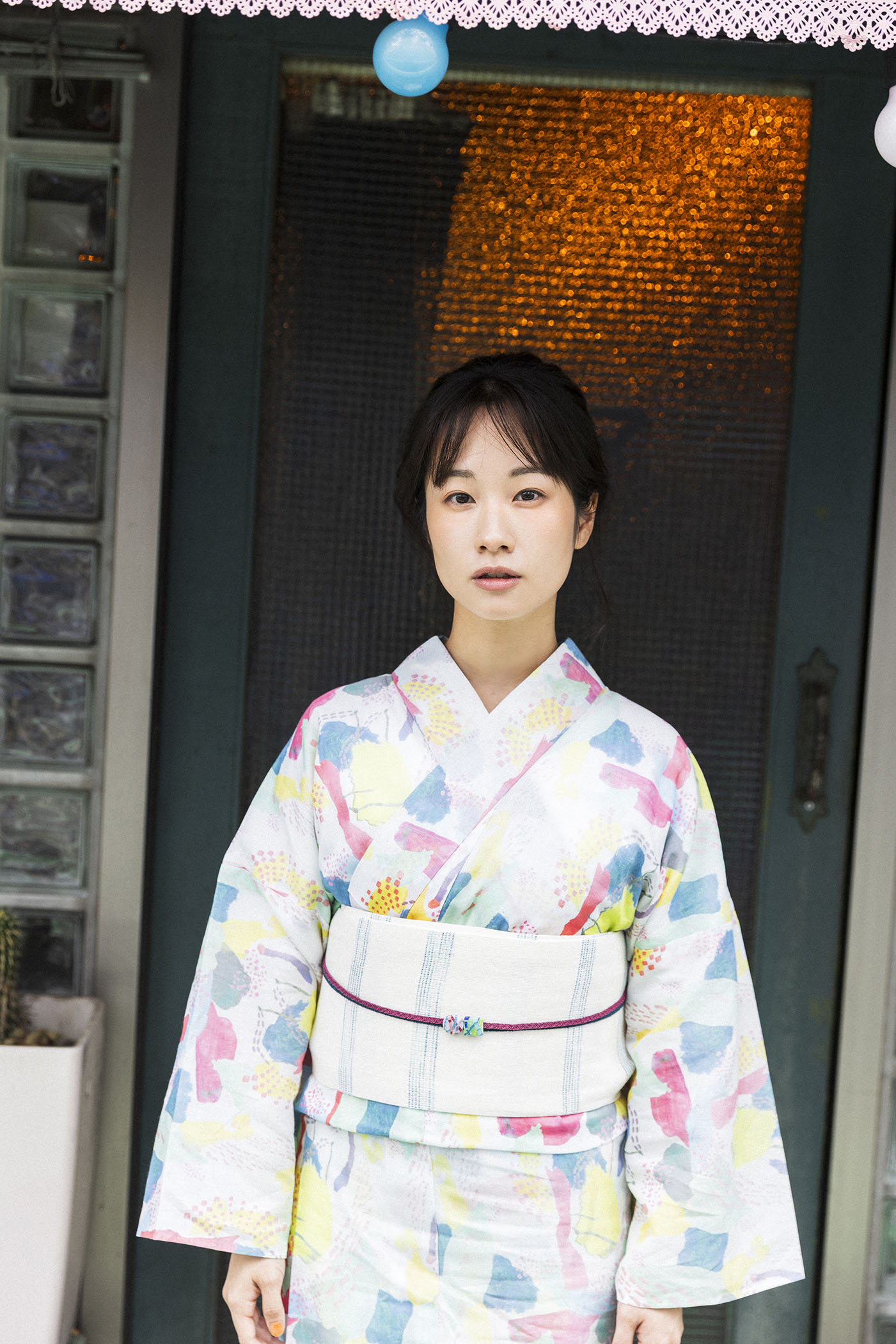 藤間爽子がまとう、日常を彩る浴衣78