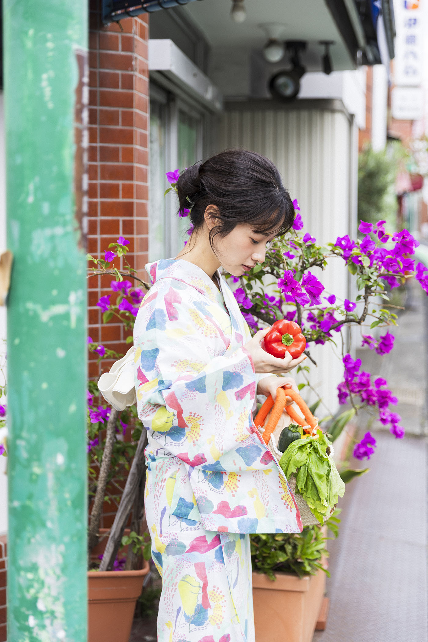 藤間爽子がまとう、日常を彩る浴衣88