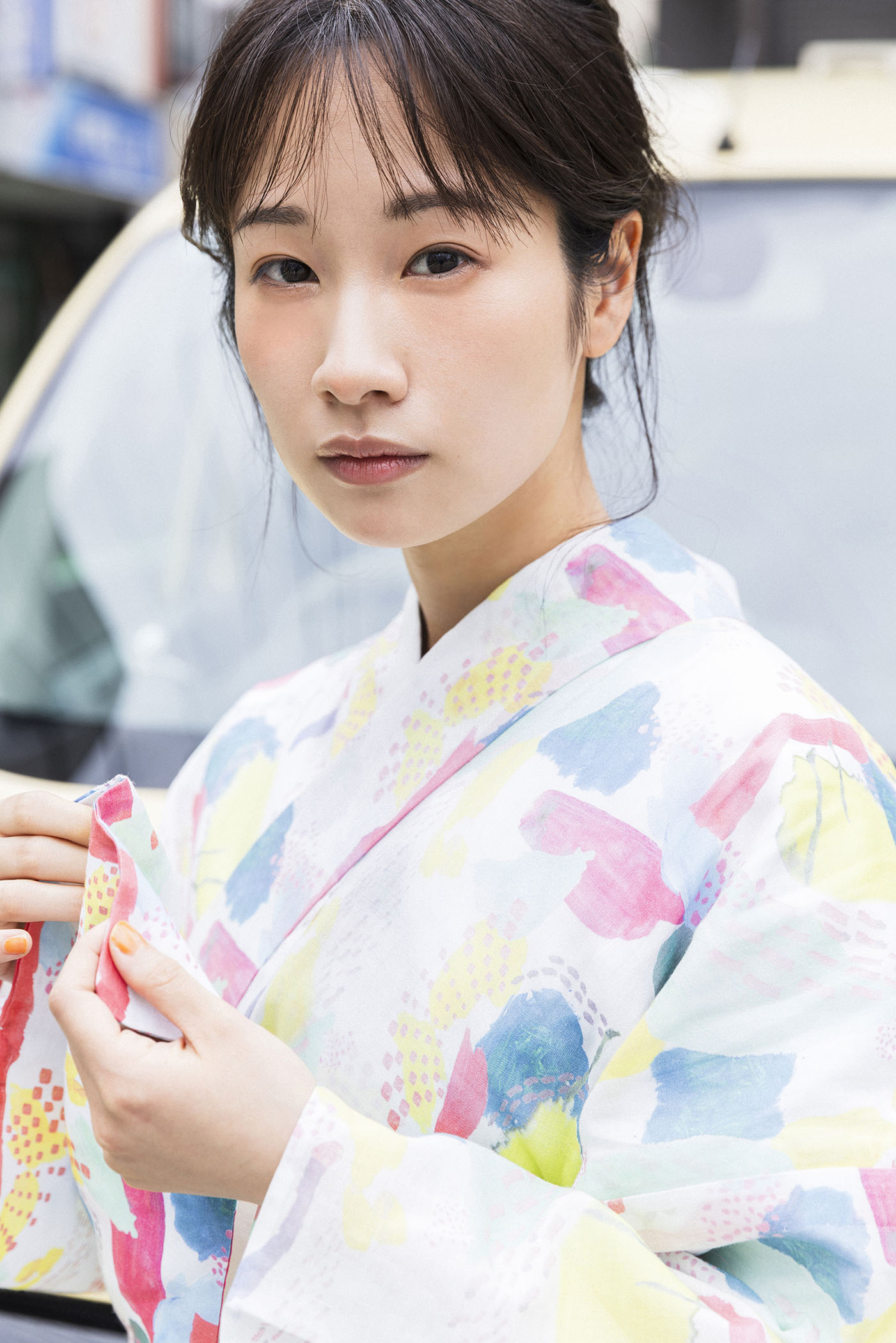 藤間爽子がまとう、日常を彩る浴衣92