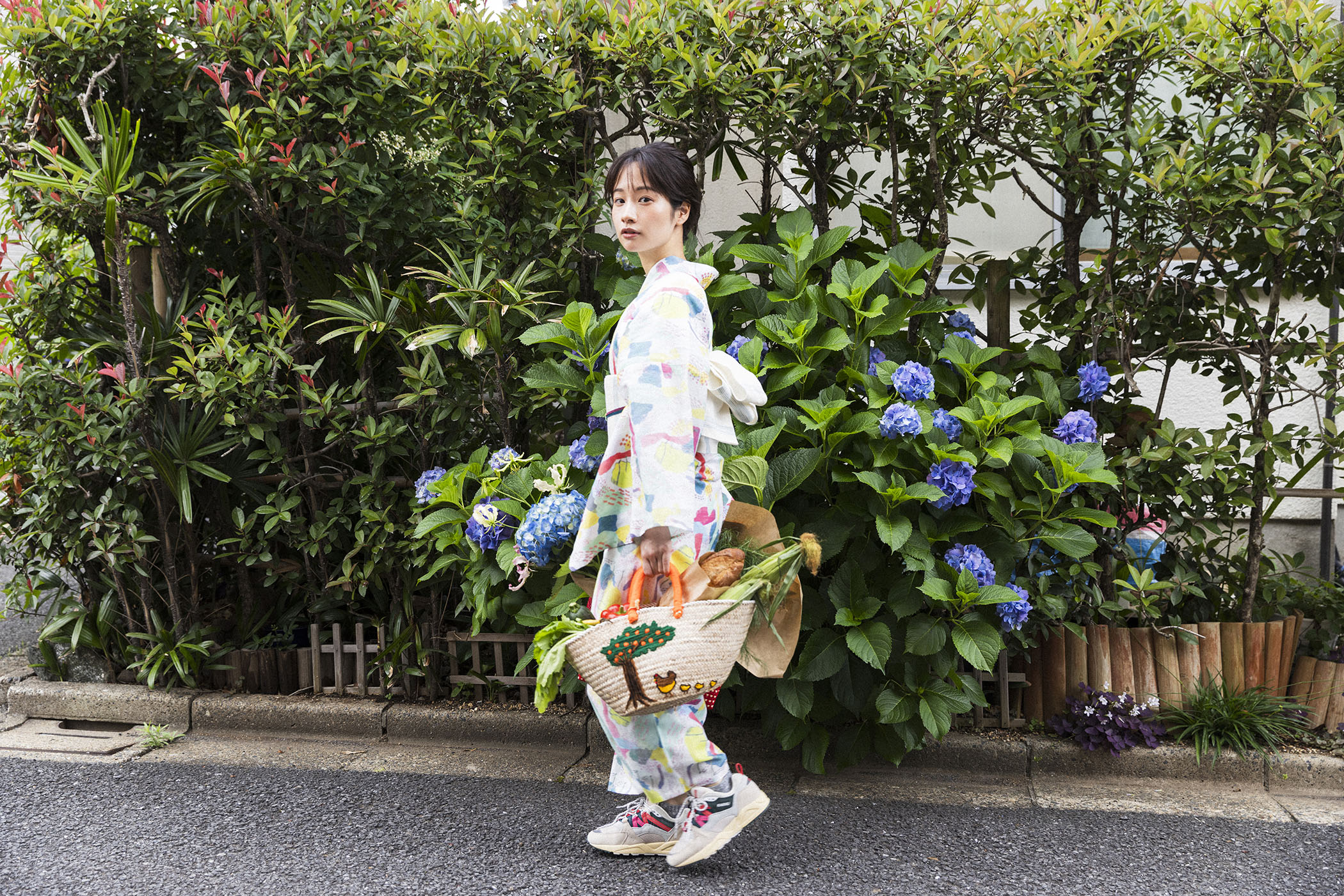 藤間爽子がまとう、日常を彩る浴衣95