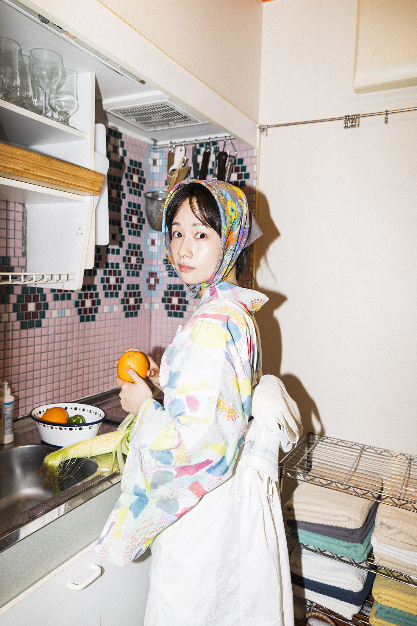 藤間爽子がまとう、日常を彩る浴衣105