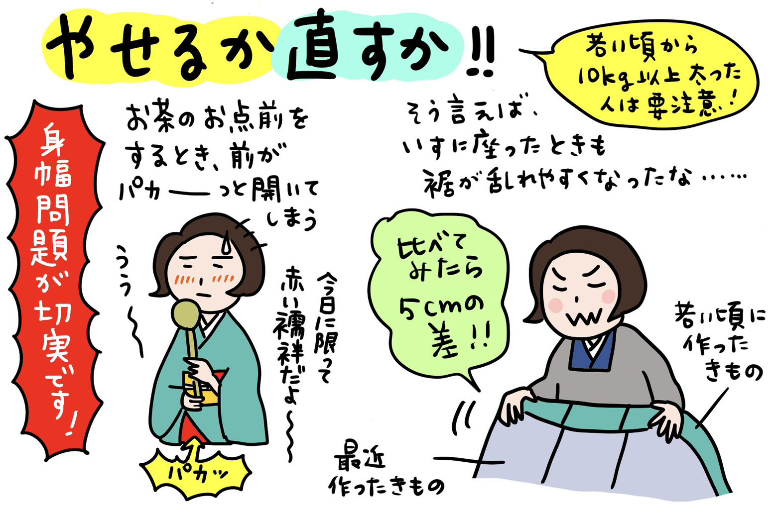 身幅問題が切実です…… 「きくちいまが、今考えるきもののこと」vol.113