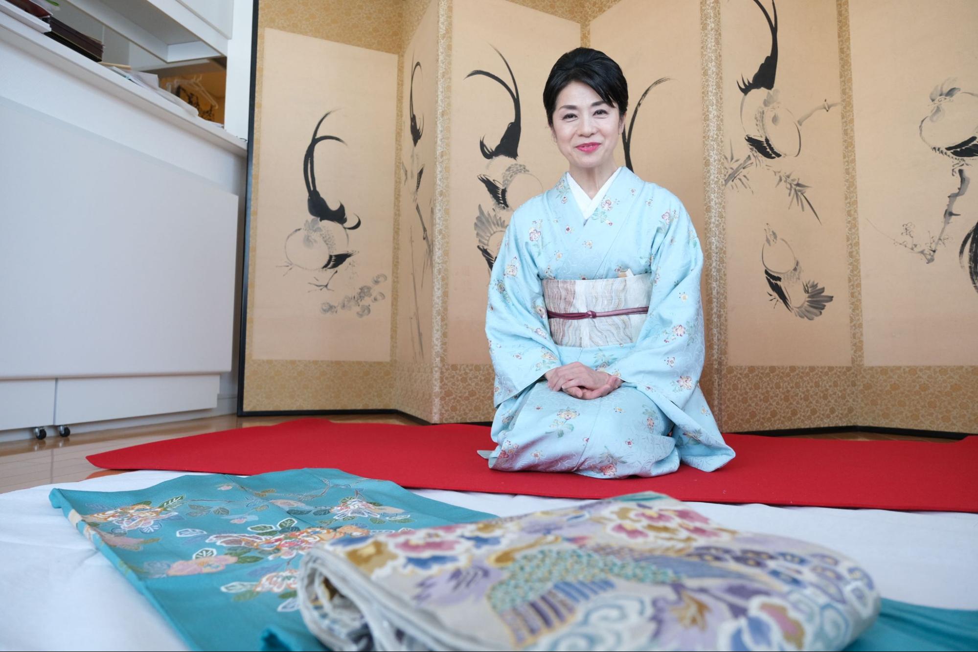 「この帯は、私に自信をくれる一本」（博美さん談）