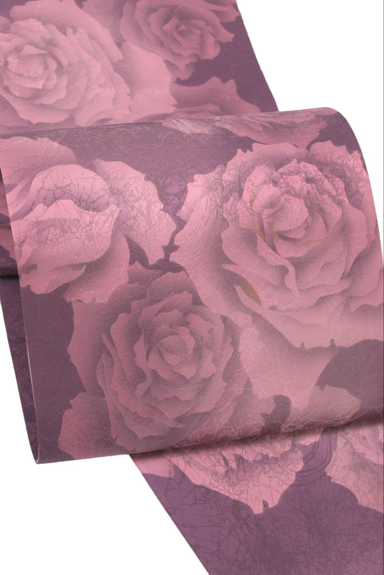 紋意匠地京友禅袋帯 「薔薇」