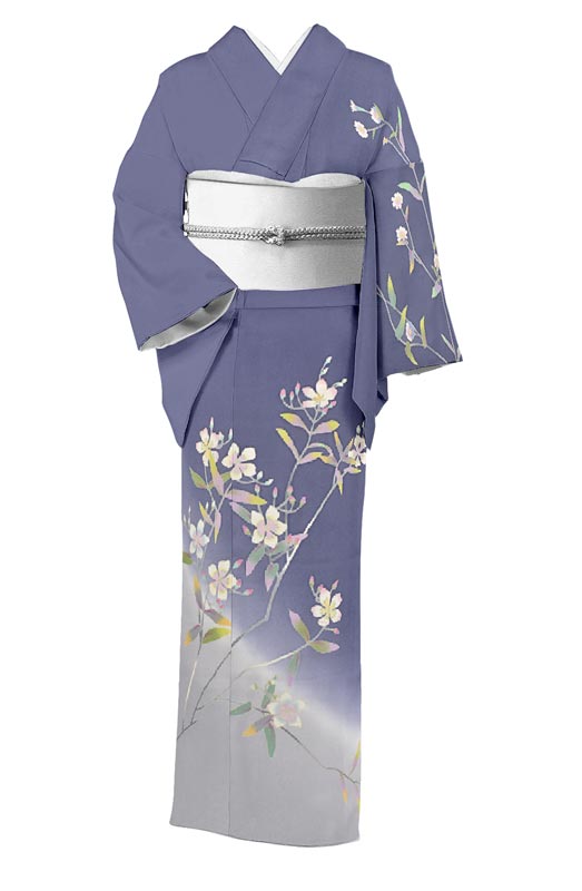 【稲手明仁】 伝統的工芸品 本加賀友禅訪問着 「金絲柳」 加賀の美、麗しく…