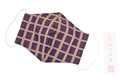 [あらいそ謹製] 西陣織和装マスク Lサイズ(男性向け) 名物裂「雨龍間道」黒紫色