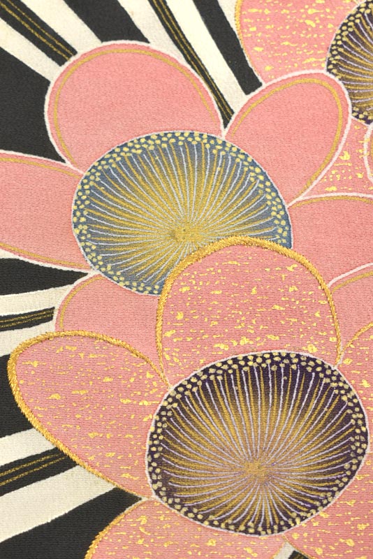 ★【人間国宝 故・森口華弘】 本手描友禅黒留袖 ≪仕・中古品≫ 「芳香梅」 出会えた奇跡! 身丈159 裄63.6