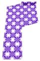☆人気の雪花絞り☆ [有松鳴海絞り] 板締め絞り染め浴衣着尺 綿紅梅生地 本紫色/花菱