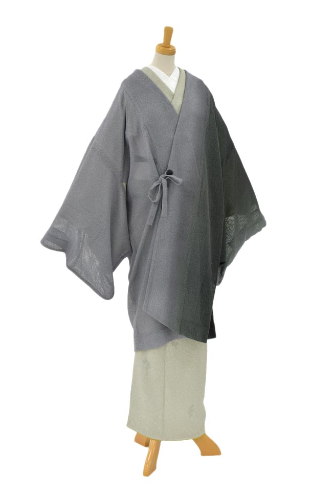 本決算 三本賢 特選暈し染道中着コート 御仕立て上がり 中古美品 レースのような涼感 これからの季節の装いに コート丈101 裄75 京都きもの市場 日本最大級の着物通販サイト