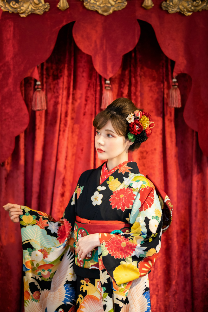 振袖用】 髪飾り 茉莉華 赤 ☆思い出をお部屋に飾って☆| 京都きもの 