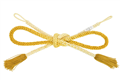 [女性用]羽織紐 手組み八津組ぼかし　撚り房　芥子色