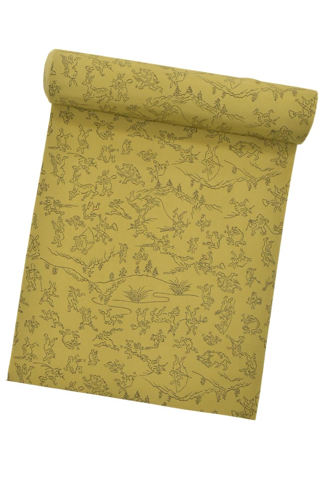 決算セール】 特選正絹長襦袢 「鳥獣戯画 鶯色」 通のおしゃれは襦袢から!|京都きもの市場【日本最大級の着物通販サイト】 決算セール】 特選正絹長襦袢 「鳥獣戯画 鶯色」 通のおしゃれは襦袢から!|京都きもの市場【日本最大級の着物通販サイト】