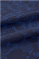 [コート裏/羽織裏] ロングコート対応 正絹羽二重地 藍流水花