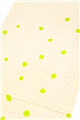 ☆シーズンオフ在庫処分☆ [夏物]正絹帯揚げ 衿秀　絽　ドットに丸柄/薄黄色