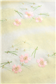 [京都富小路きねや] 帯揚げ　桜地紋にぼかし入桜刺繍 (03)薄緑色