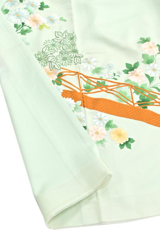 蘇州刺繍 特選総手刺繍色留袖 菊薫る 白緑色 艷やかで緻密な総刺繍 風情あふれる一枚 京都きもの市場 日本最大級の着物通販サイト