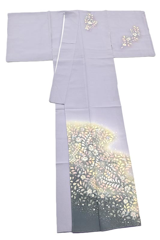 素晴らしい価格 着物 桐屋 翠山工房 辻が花 絞り 訪問着 中古 リサイクル 正絹 MZ03 - 着物