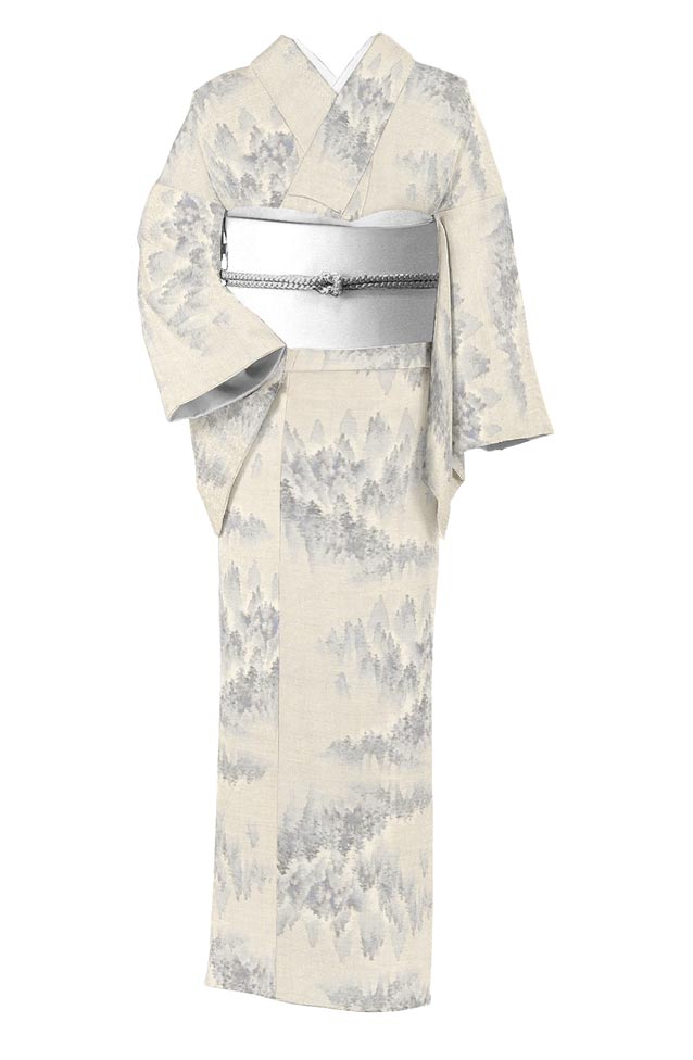本日のおすすめ品❤️大島紬 黒×白のスクエアハンサムmodern
