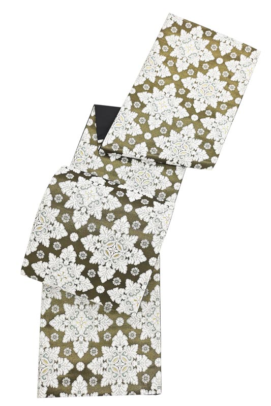 志都香(しづか)】正絹西陣織袋帯 <お仕立て上がり・新品> 「唐花菱