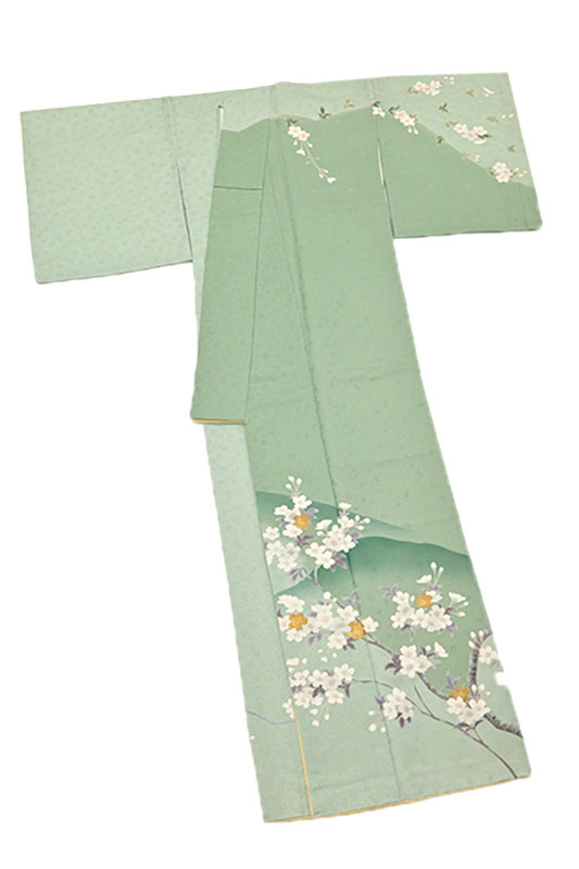 【千地泰弘】 特選本手加工友禅訪問着 ≪御仕立て上がり・中古美品≫ 流石のセンス光る一枚! 麗しい世界を纏って… 身丈171.5 裄70.5 ※トールサイズ