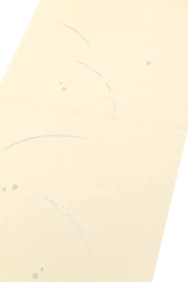 [夏物] [京都富小路きねや] 絽 帯揚げ 露芝地紋 銀箔入り (04)象牙|京都きもの市場【日本最大級の着物通販サイト】