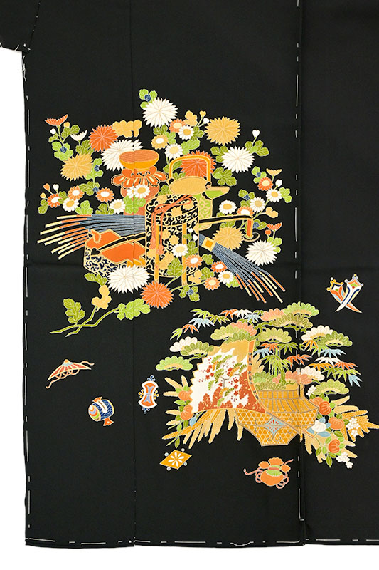商品詳細 - 【創業弘治元年 千總】本手描き京友禅黒留袖 京都きもの