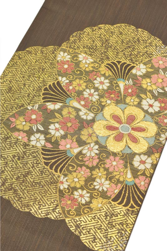 【洛風林】 特選工芸全通袋帯 ≪御仕立て上がり・中古美品≫ 「宝麗菊花文」 風格、気品、満ち満ちて。 “憧れの逸品”をこの機会に！