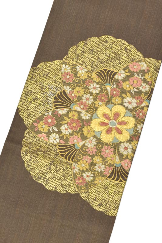 【洛風林】 特選工芸全通袋帯 ≪御仕立て上がり・中古美品≫ 「宝麗菊花文」 風格、気品、満ち満ちて。 “憧れの逸品”をこの機会に！