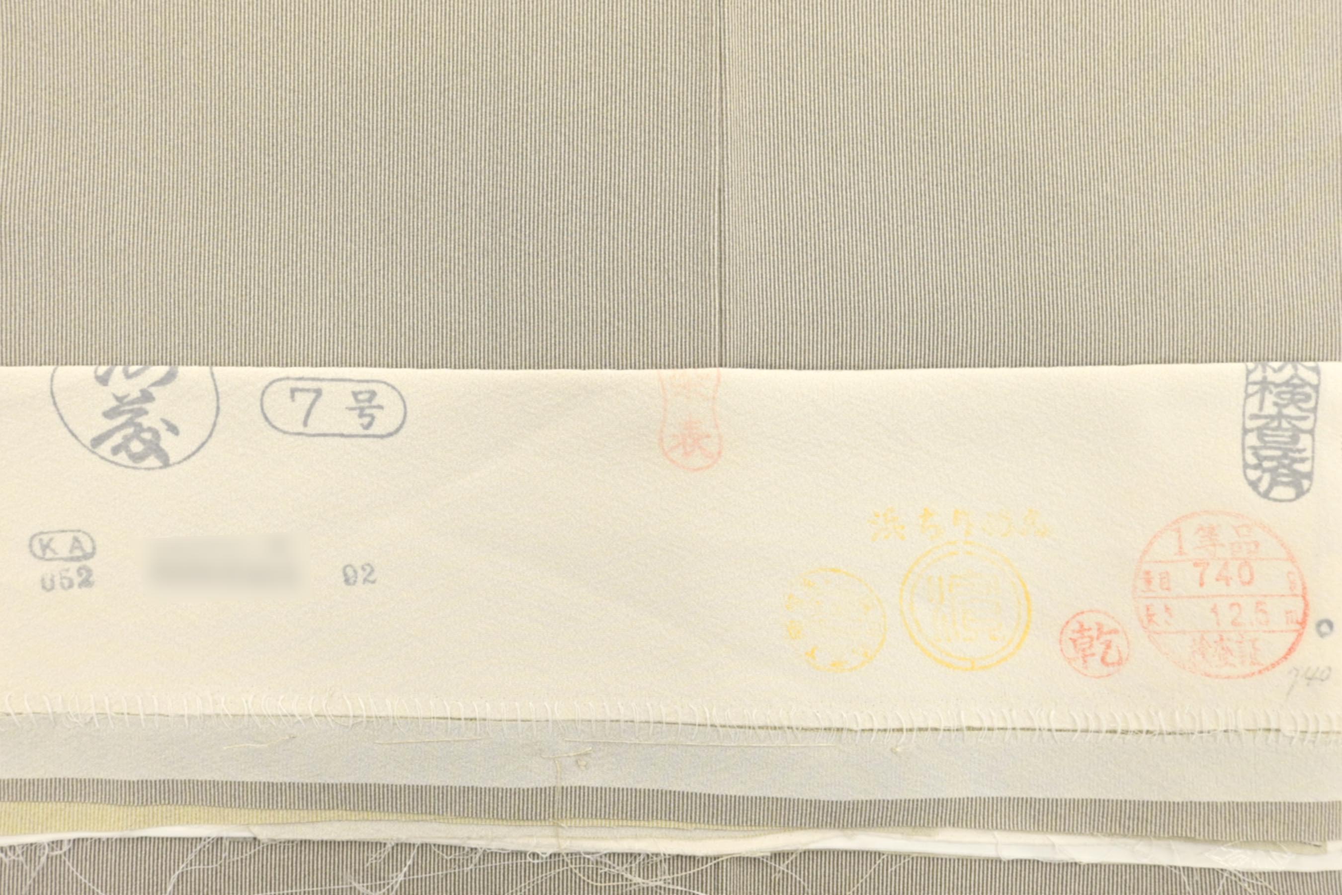 【中古問屋大決算市】 【今はなき傑作選！】 【伝統工芸士　故・砂川健一】 特選東京染手付け江戸小紋訪問着 ≪御仕立て上がり・中古美品≫ 「毛万筋暈し」  細やかな手技に惚れ込む… 美しいグラデーション！ 身丈155　裄66