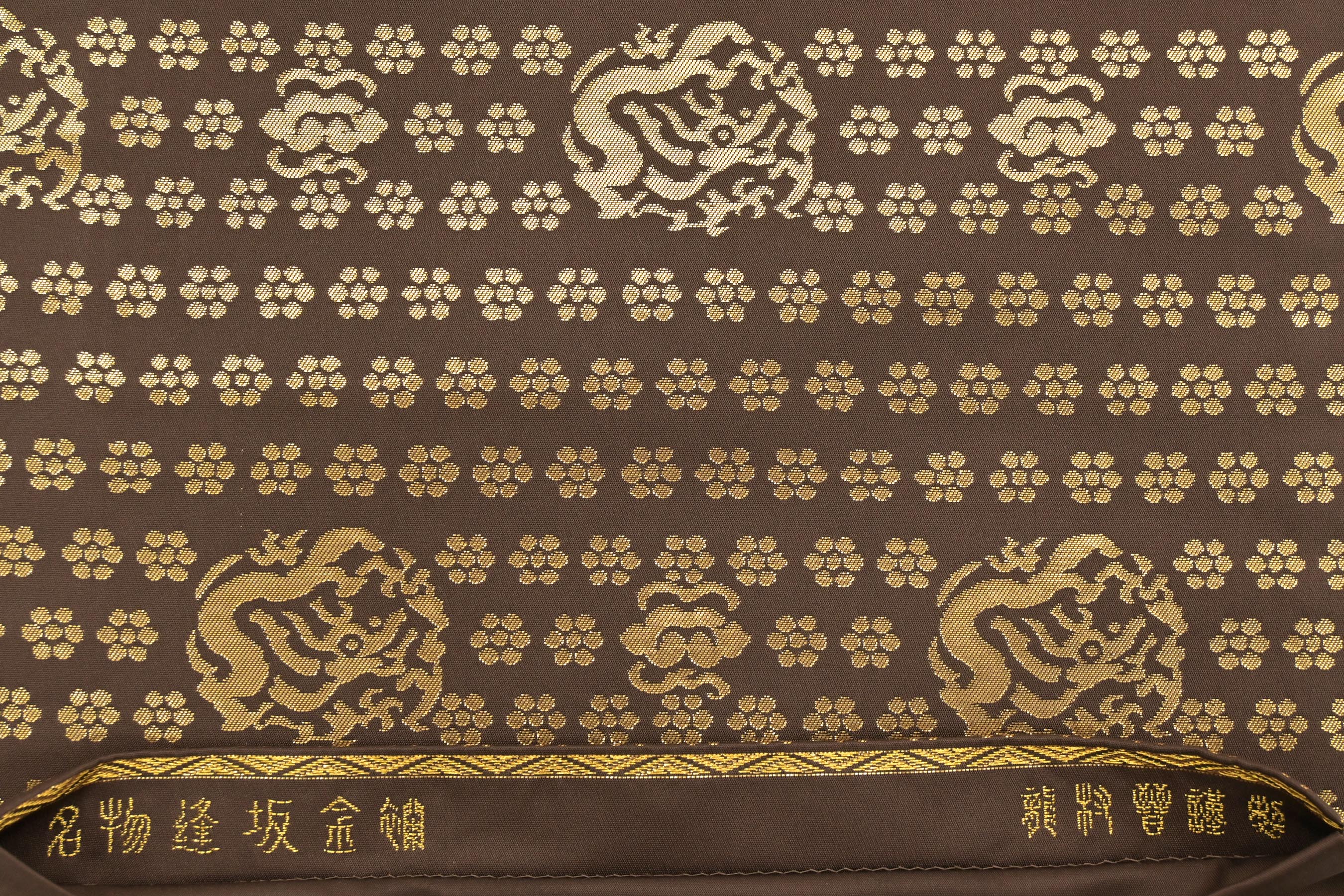 【龍村晋】 特選工芸全通袋帯 ≪御仕立て上がり・中古美品≫ 「名物逢坂金襴」 受け継がれる龍村の系譜… お茶席にも！
