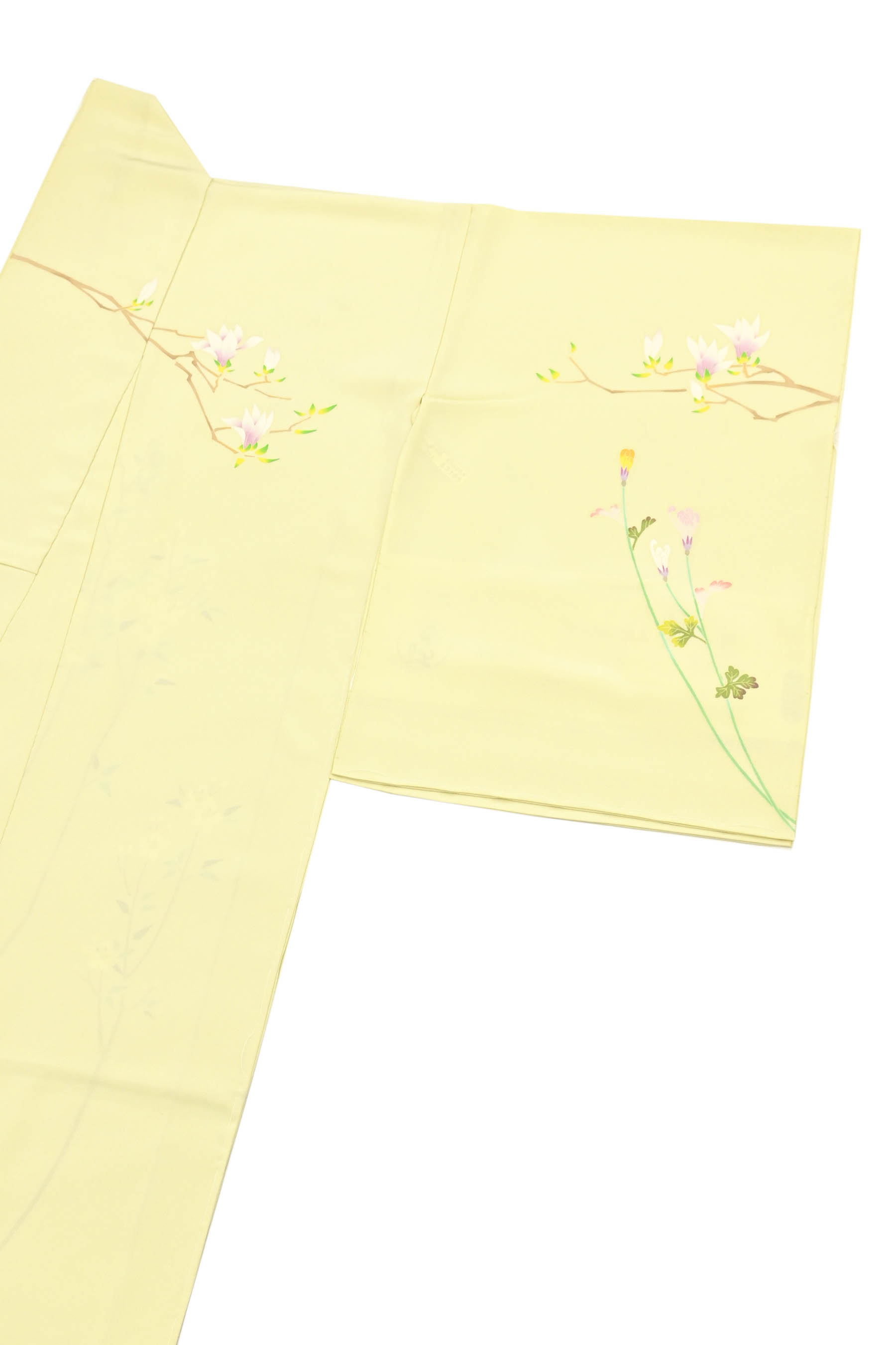 本加賀友禅作家 杉浦伸 訪問着 優華 枝花文 暈し染め 証紙付き m-2s364