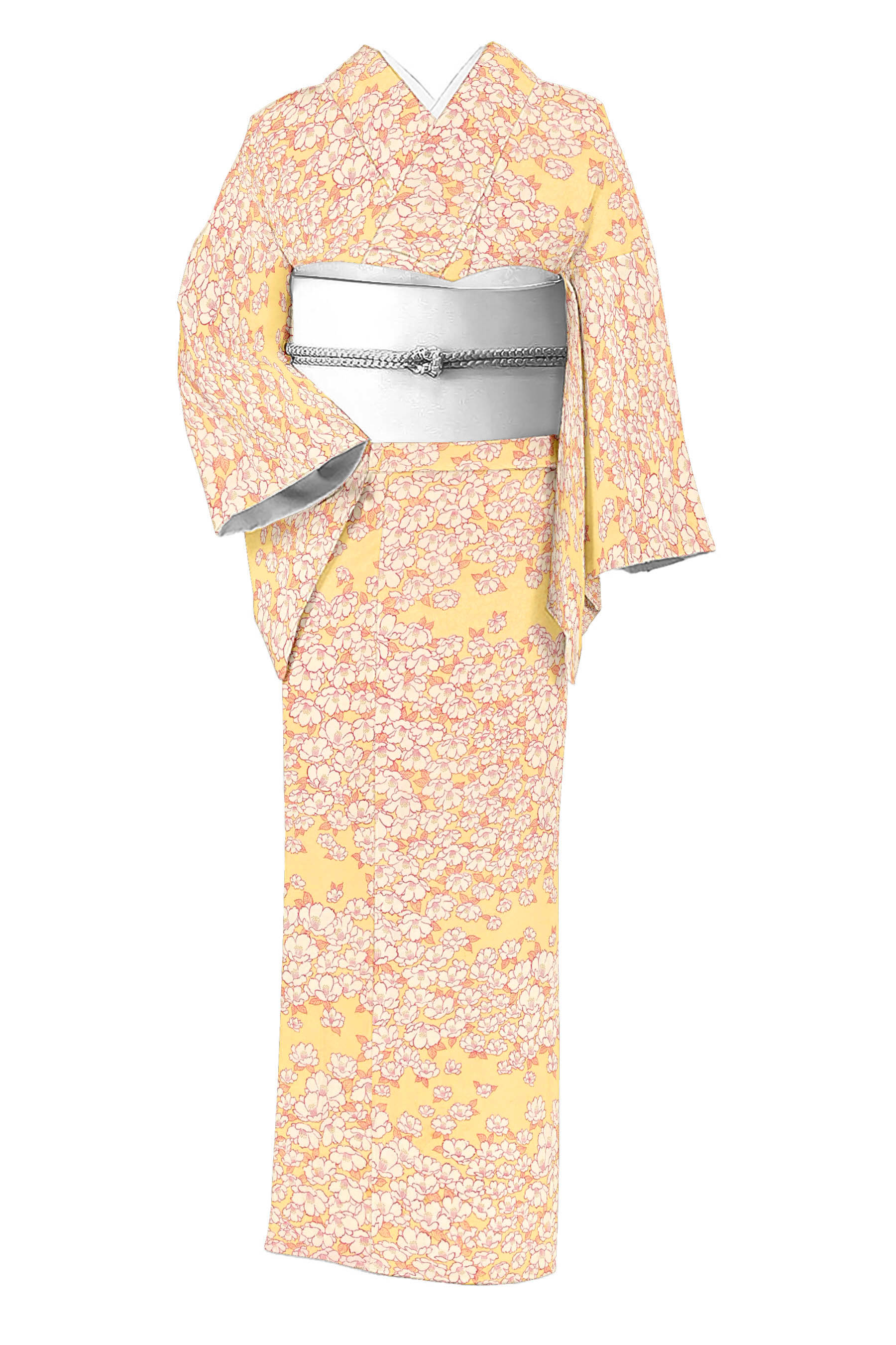 アンティーク着物、粋、美品-