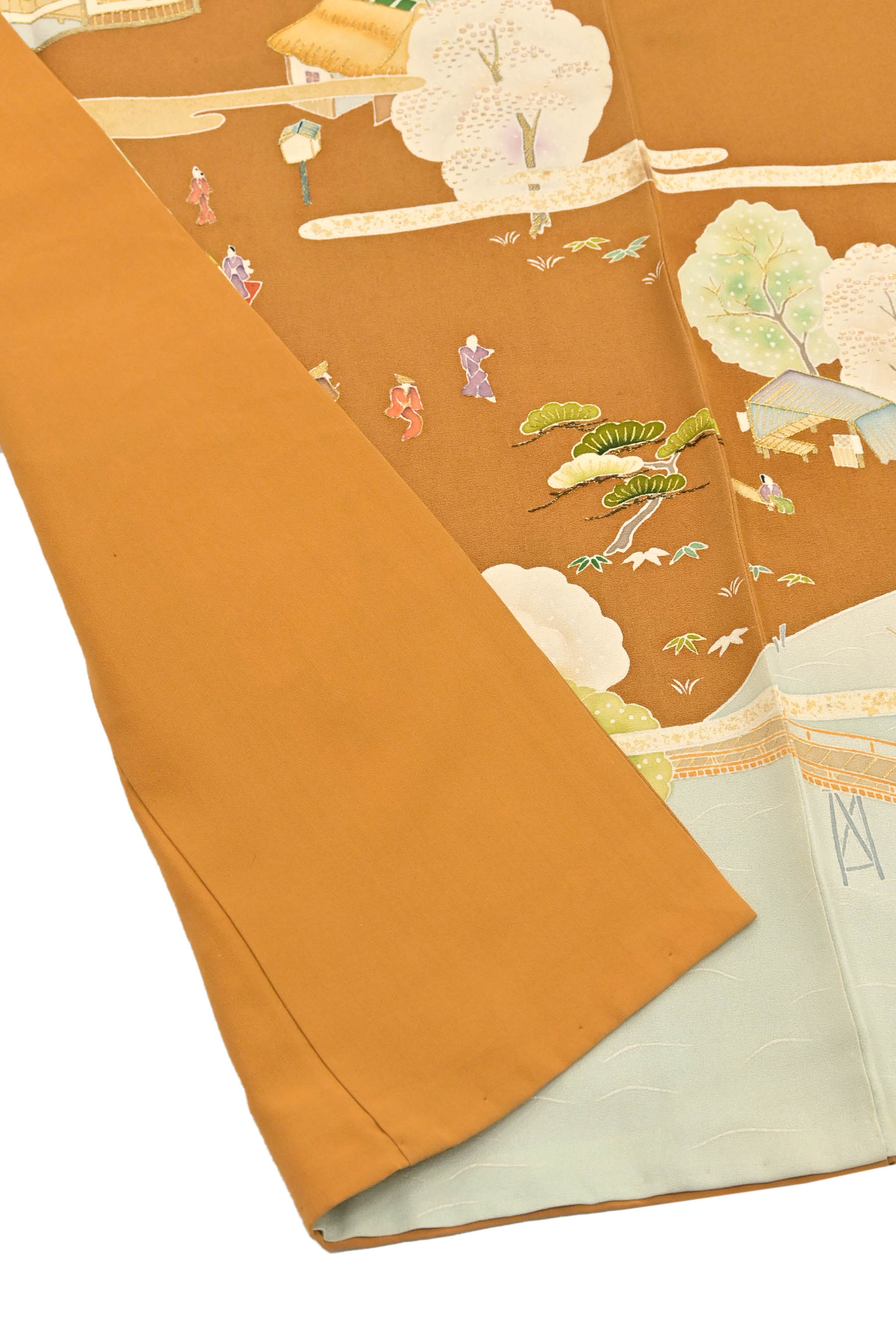 交渉可 大羊居 江戸刺繍の最高峰 東京友禅 黒留 美品 大彦 | www 