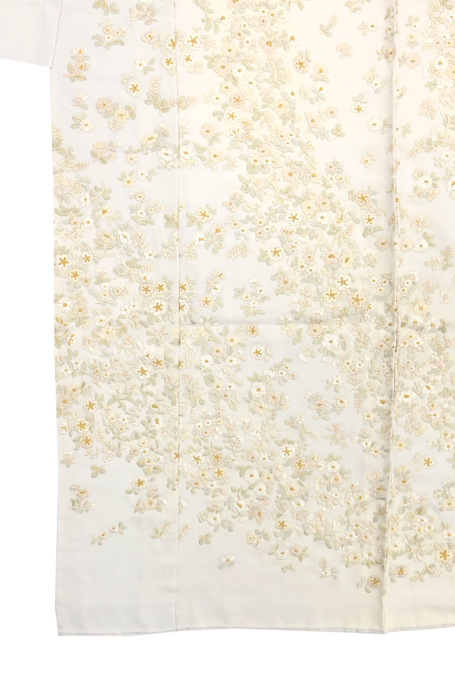 【京の名工房】 高級総手刺繍訪問着 「小花尽し」 気品溢れる和のドレス！ 表情豊かな刺繍美！