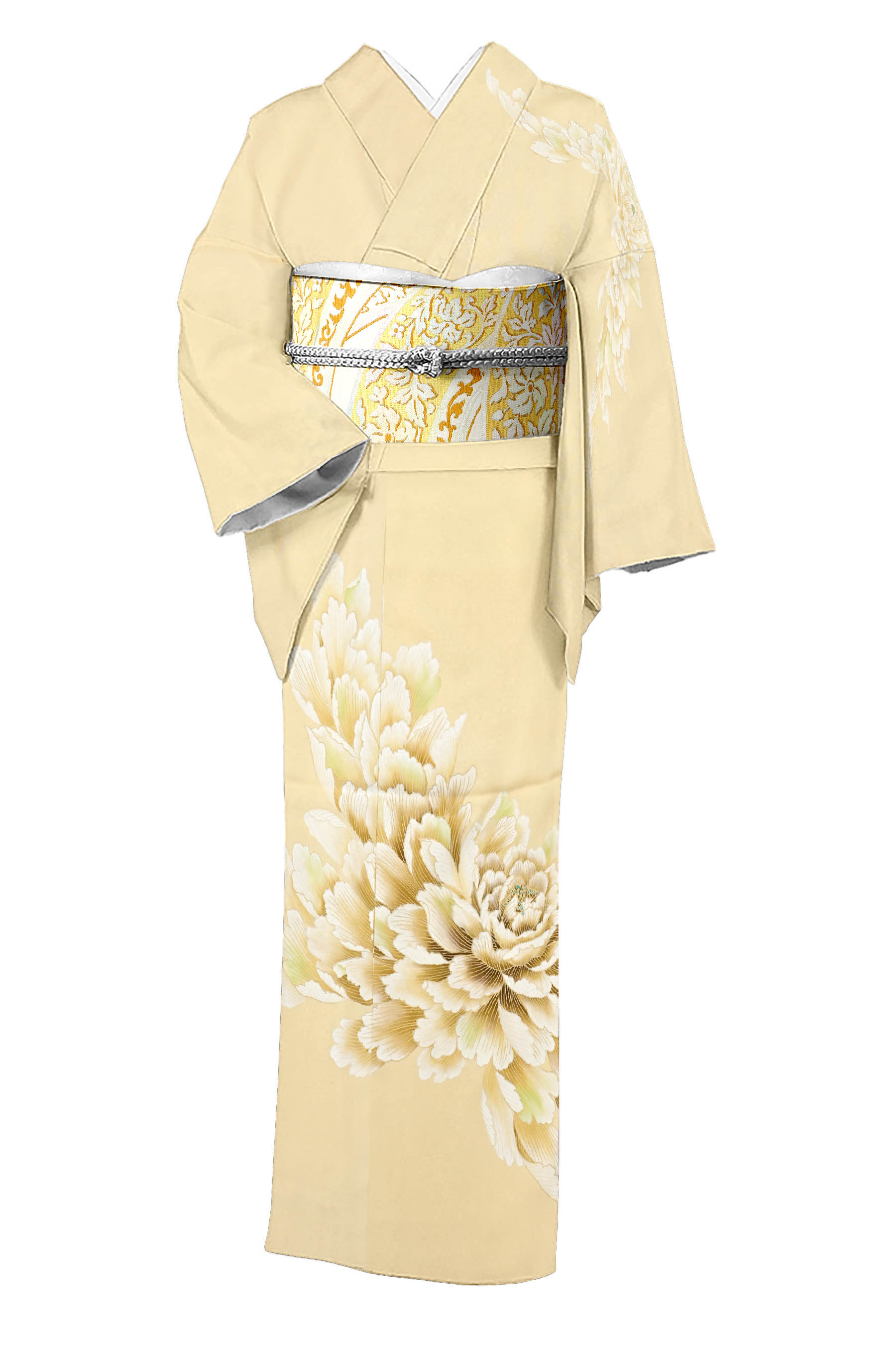お誂え込み30万均一】 【京の工芸染匠 吉川染匠】 本手描き京友禅訪問 